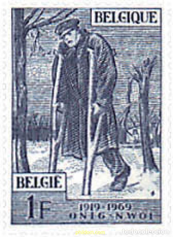 Sellos: 84076 MNH BELGICA 1969 50 ANIVERSARIO OBRA NACIONAL DE INVALIDOS DE GUERRA