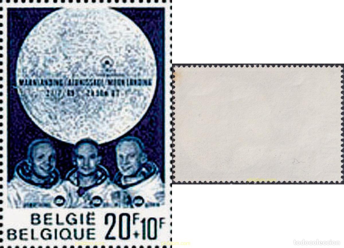 Sellos: 22784 MNH BELGICA 1969 PRIMER ALUNIZAJE DEL APOLLO 11