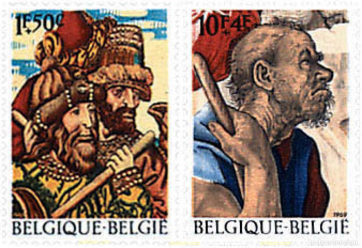 Stamps: 245448 MNH BELGICA 1969 PRO OBRAS CULTURALES. TAPICES. FRAGMENTOS