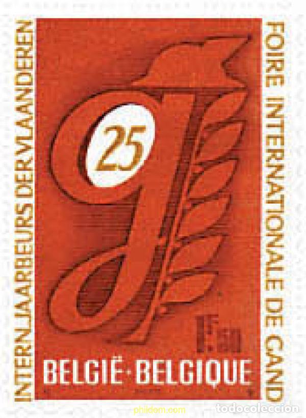 Sellos: 84092 MNH BELGICA 1970 25 ANIVERSARIO DE LA FERIA DE GANTE