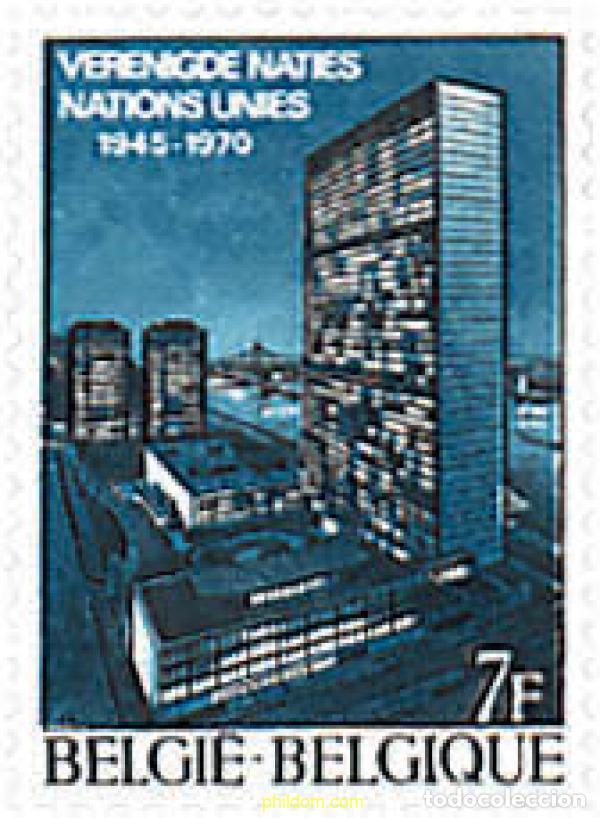 Sellos: 84093 MNH BELGICA 1970 25 ANIVERSARIO DE LAS NACIONES UNIDAS
