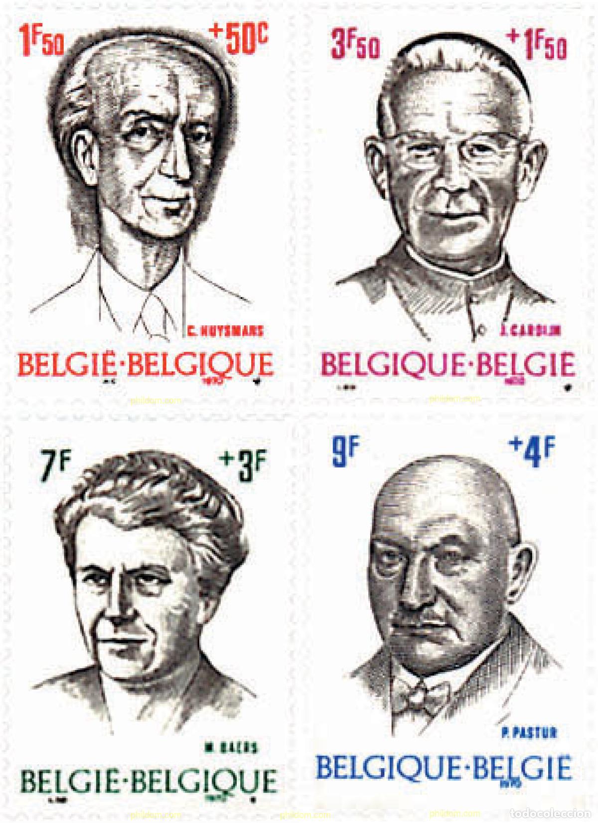 Sellos: 84627 MNH BELGICA 1970 PRO OBRAS FILANTROPICAS. PERSONAJES
