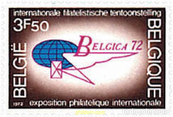 Sellos: 84413 MNH BELGICA 1972 BELGICA 72. EXPOSICION FILATELICA INTERNACIONAL