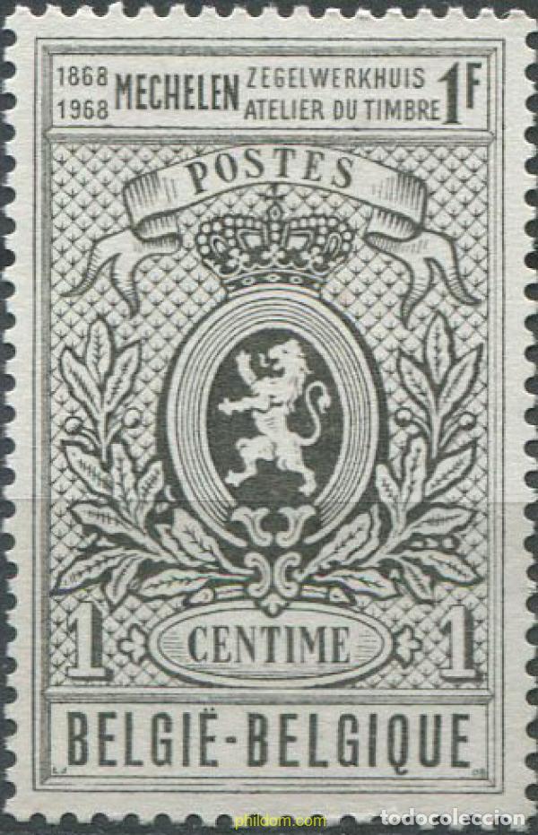 Sellos: 84045 MNH BELGICA 1968 CENTENARIO DEL TALLER DE IMPRESION DE SELLOS DE MALINAS