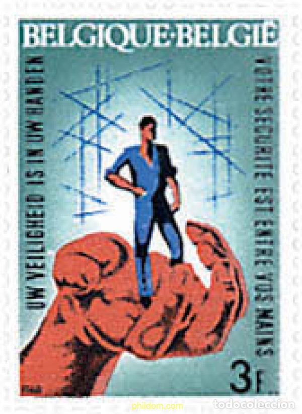 Sellos: 84042 MNH BELGICA 1968 CAMPA&Ntilde;A CONTRA LOS ACCIDENTES LABORALES