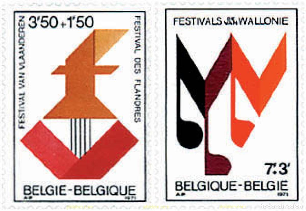 Sellos: 87979 MNH BELGICA 1971 FESTIVALES MUSICALES