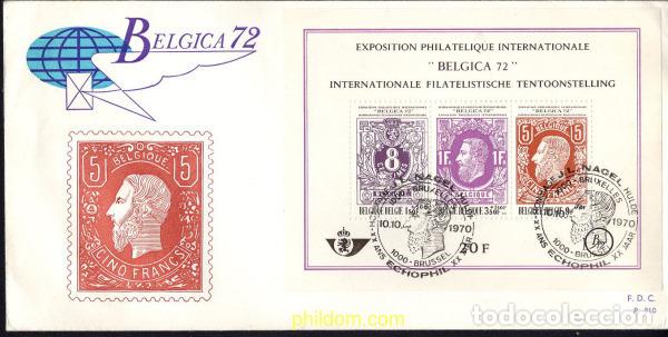 Sellos: 427495 MNH BELGICA 1970 BELGICA 72. EXPOSICION FILATELICA INTERNACIONAL