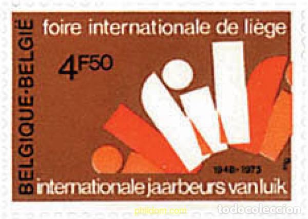 Timbres: 77835 MNH BELGICA 1973 25 FERIA INTERNACIONAL DE LIEJA