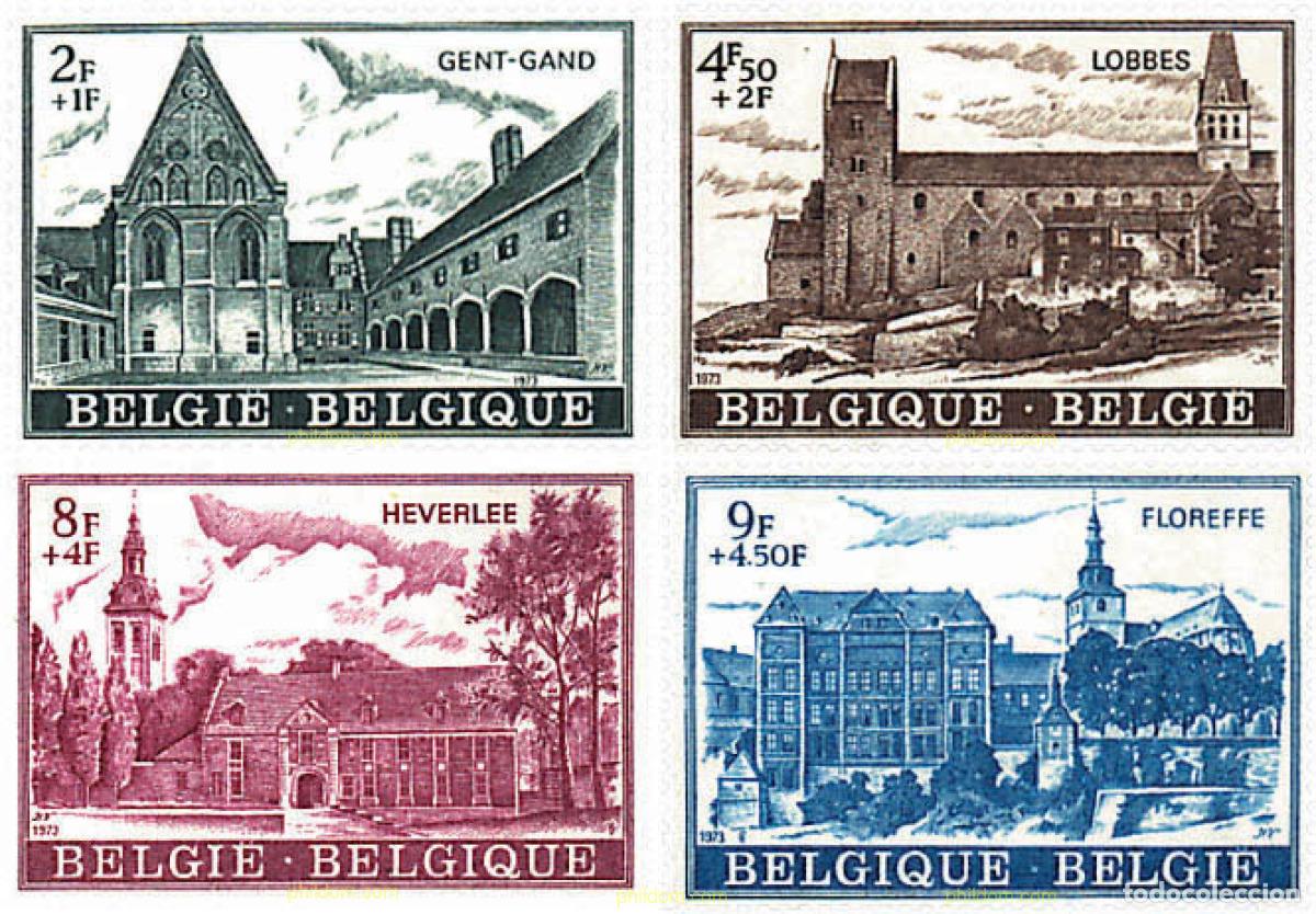 Timbres: 84715 MNH BELGICA 1973 PRO OBRAS CULTURALES. ABADIAS