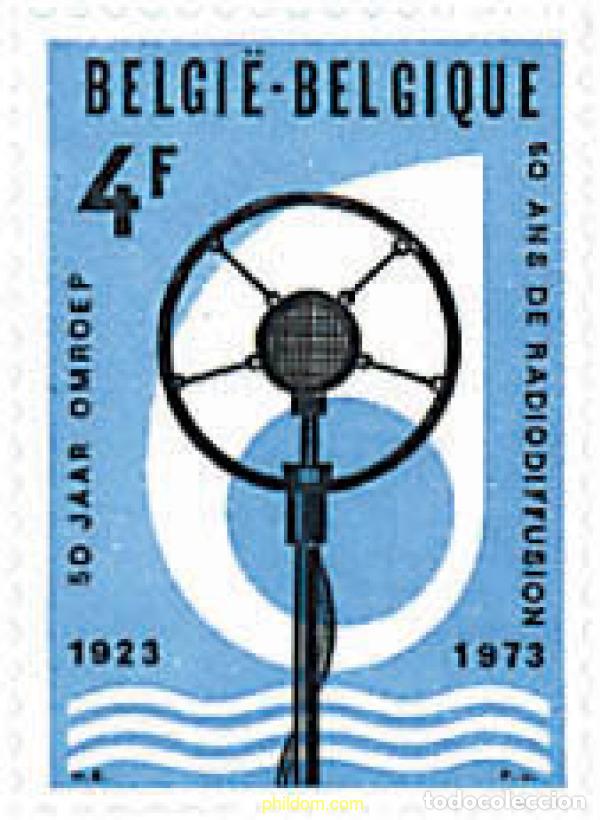 Sellos: 84750 MNH BELGICA 1973 50 ANIVERSARIO DE LA RADIODIFUSION BELGA