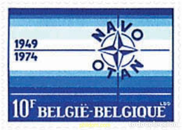 Sellos: 84465 MNH BELGICA 1974 25 ANIVERSARIO DE LA OTAN