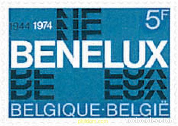 Sellos: 77853 MNH BELGICA 1974 30 ANIVERSARIO DE LA CONVENCION ADUANERA DEL BENELUX
