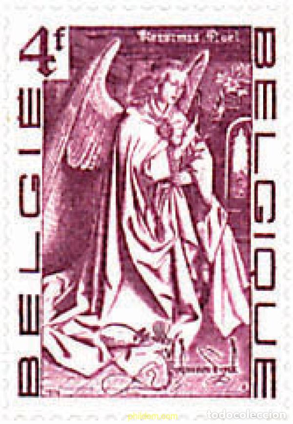 Sellos: 87056 MNH BELGICA 1974 NAVIDAD. FRAGMENTO DEL TRIPTICO EL CORDERO MISTICO
