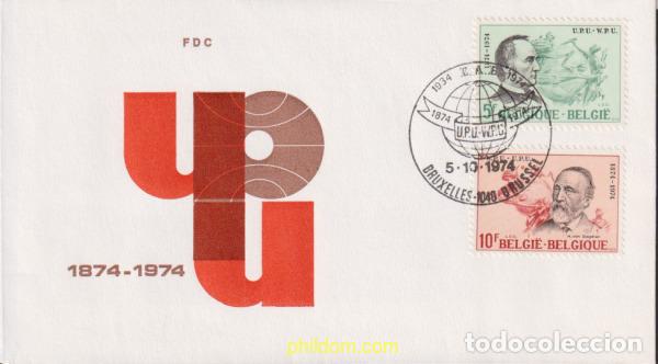 Stamps: 617878 MNH BELGICA 1974 CENTENARIO DE LA U.P.U.
