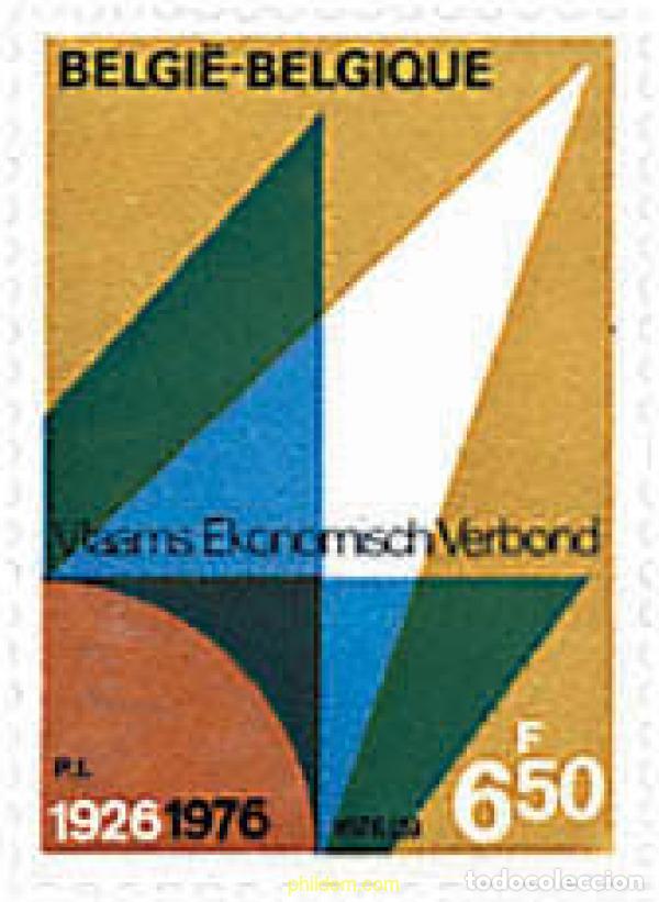 Sellos: 84902 MNH BELGICA 1976 50 ANIVERSARIO DE LA ASOCIACION FLAMENCA DE ECONOMIA