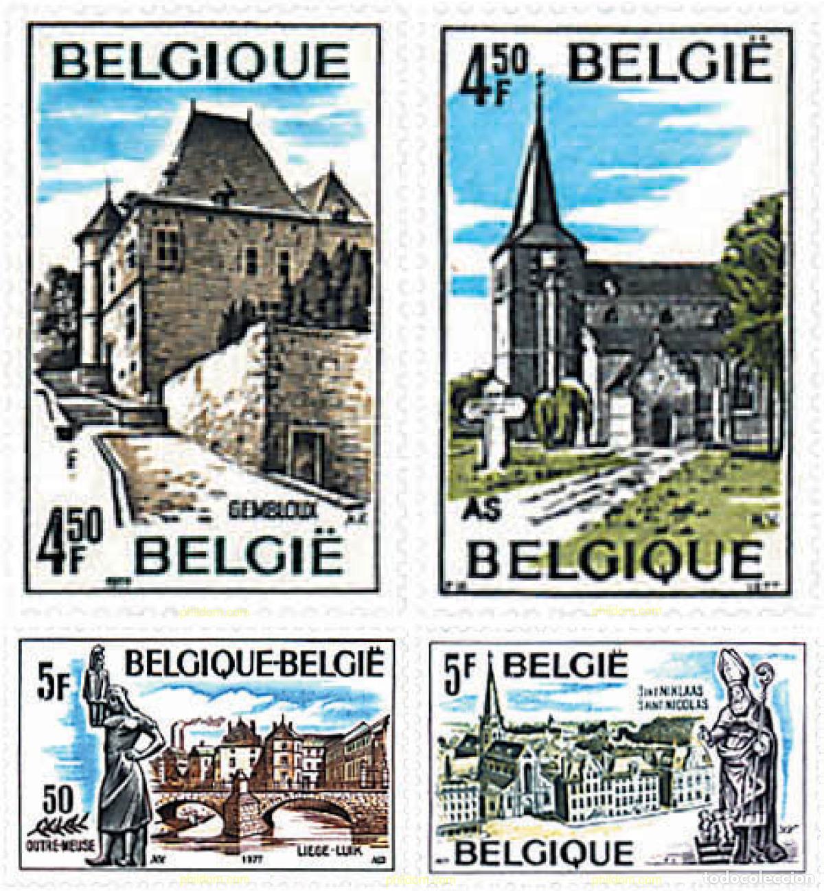 Selos: 84957 MNH BELGICA 1977 TURISMO