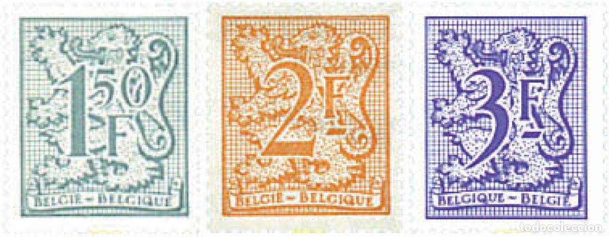 Sellos: 84977 MNH BELGICA 1978 CIFRA SOBRE LEON HERALDICO
