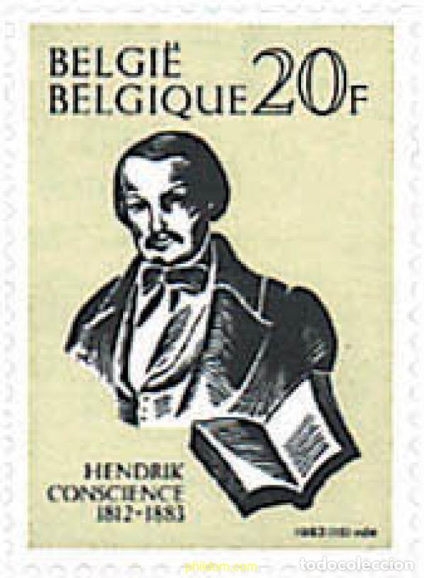 Sellos: 77897 MNH BELGICA 1983 CENTENARIO DE LA MUERTE DE HENDRIK CONSCIENCE