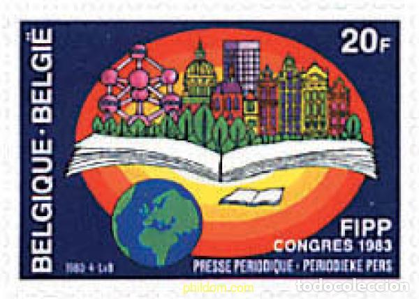 Sellos: 84713 MNH BELGICA 1983 24 CONGRESO DE LA FEDERACION INTERNACIONAL DE LA PRENSA PERIODICA