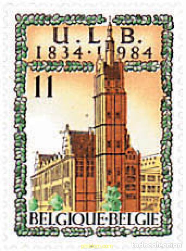 Sellos: 85289 MNH BELGICA 1984 150 ANIVERSARIO DE LA CREACION DE LA UNIVERSIDAD LIBRE DE BRUSELAS