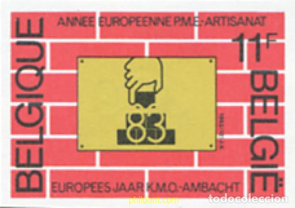 Sellos: 111559 MNH BELGICA 1983 A&Ntilde;O EUROPEO DE LAS PME Y DE LA ARTESANIA