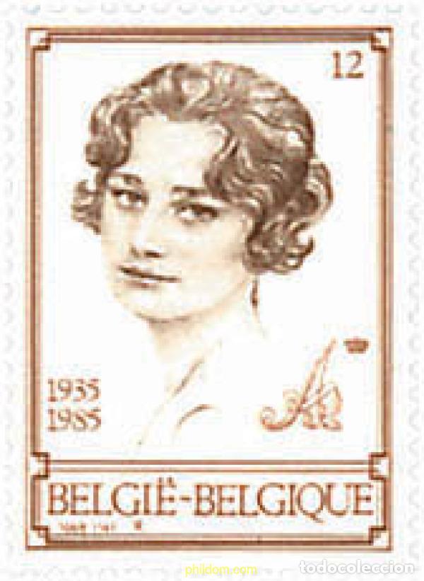 Selos: 85351 MNH BELGICA 1985 50 ANIVERSARIO DE LA MUERTE DE LA REINA ASTRID