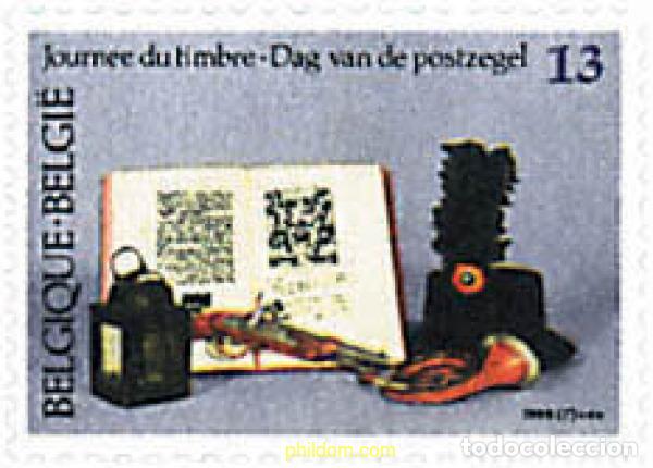 Selos: 84800 MNH BELGICA 1986 DIA DEL SELLO