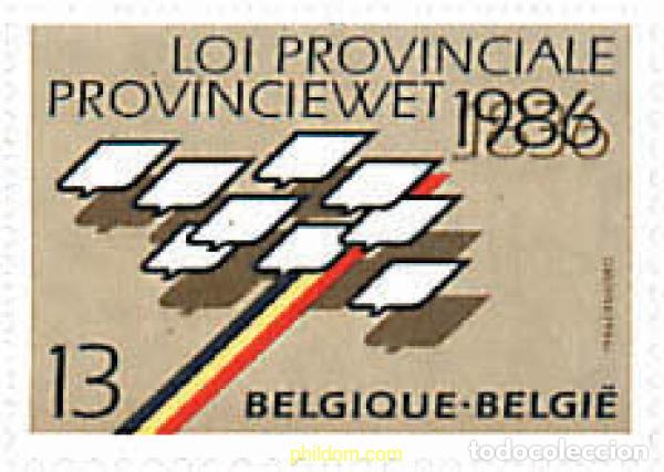Selos: 84806 MNH BELGICA 1986 150 ANIVERSARIO DE LA LEY PROVINCIAL Y DE LOS CONSEJOS PROVINCIALES