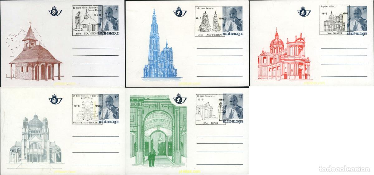 Timbres: 189015 MNH BELGICA 1985 VISITA DE SS EL PAPA JUAN PABLO II