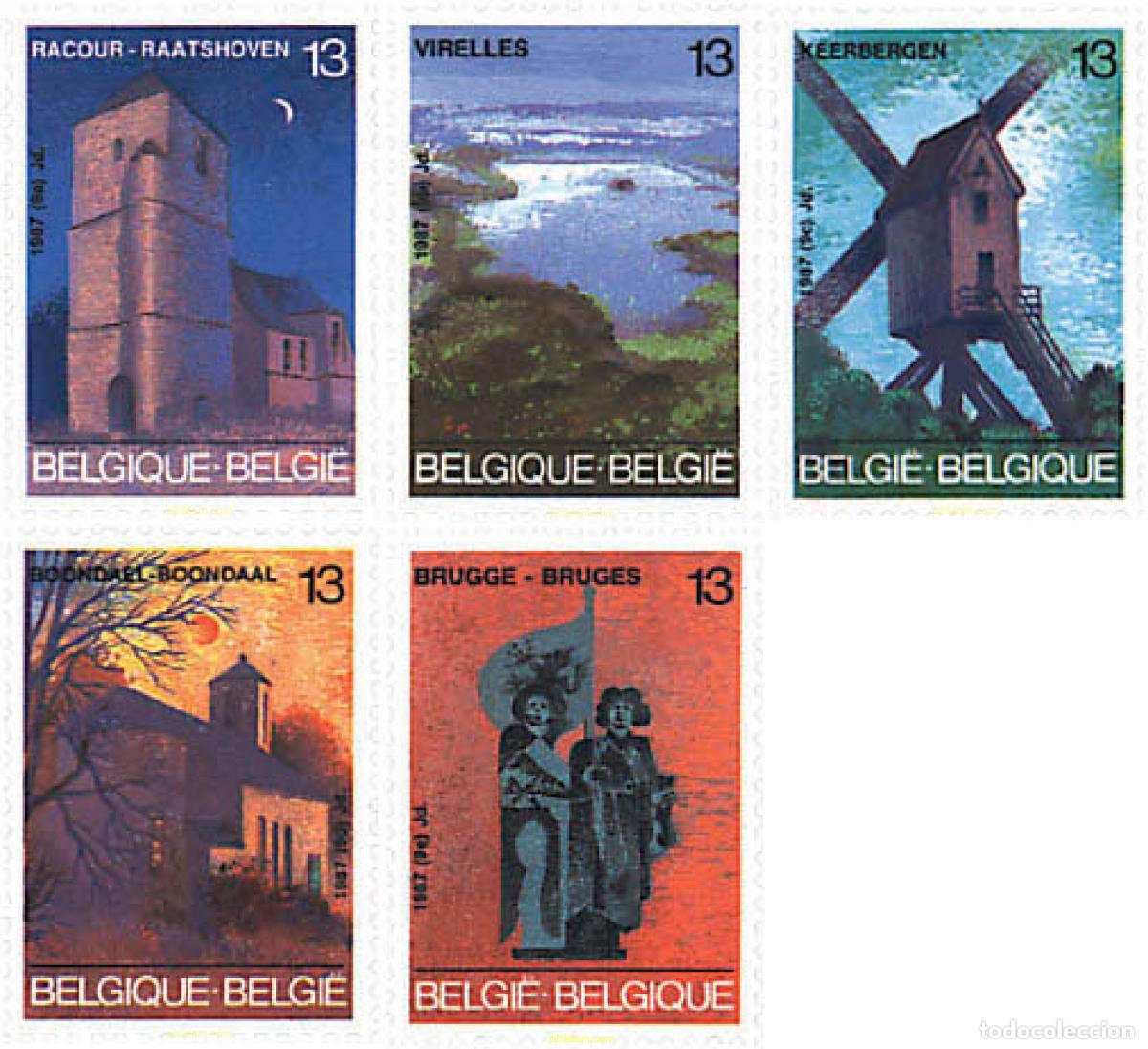 Selos: 85394 MNH BELGICA 1987 TURISMO