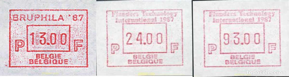 Sellos: 84892 MNH BELGICA 1987 BRUPHILA 87. EXPOSICION FILATELICA