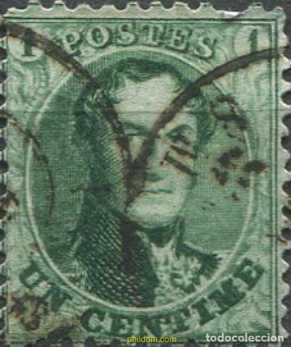 Sellos: 678716 USED BELGICA 1863 REY LEOPOLDO I