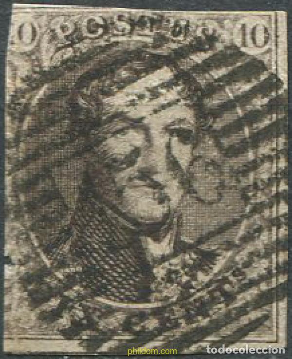 Sellos: 678714 USED BELGICA 1851 REY LEOPOLDO I