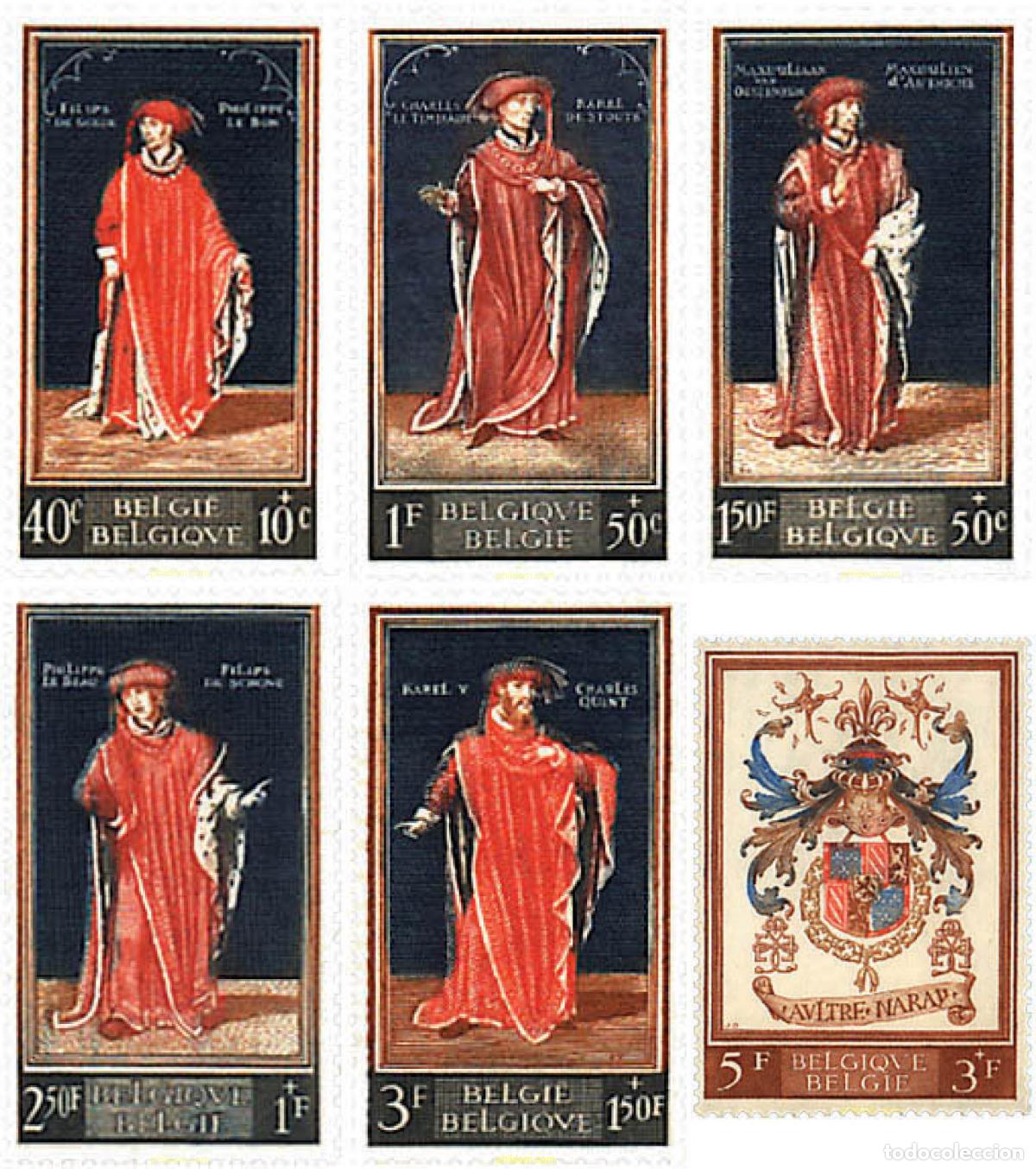 Sellos: 84113 MNH BELGICA 1959 PRO OBRAS CULTURALES. 400 ANIVERSARIO DE LA BIBLIOTECA REAL DE BRUSELAS