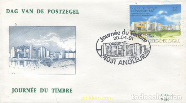 Sellos: 427836 MNH BELGICA 1991 DIA DEL SELLO