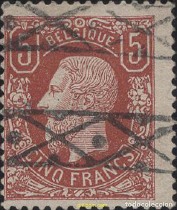 Sellos: 642553 USED BELGICA 1869 REY LEOPOLDO II
