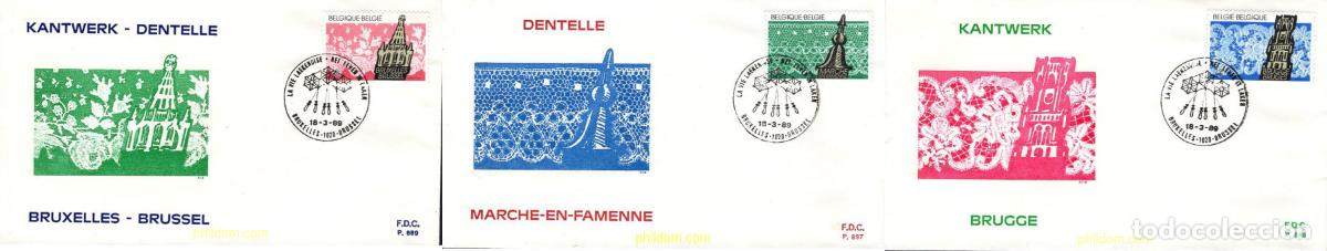 Sellos: 427832 MNH BELGICA 1989 ENCAJES DE BELGICA