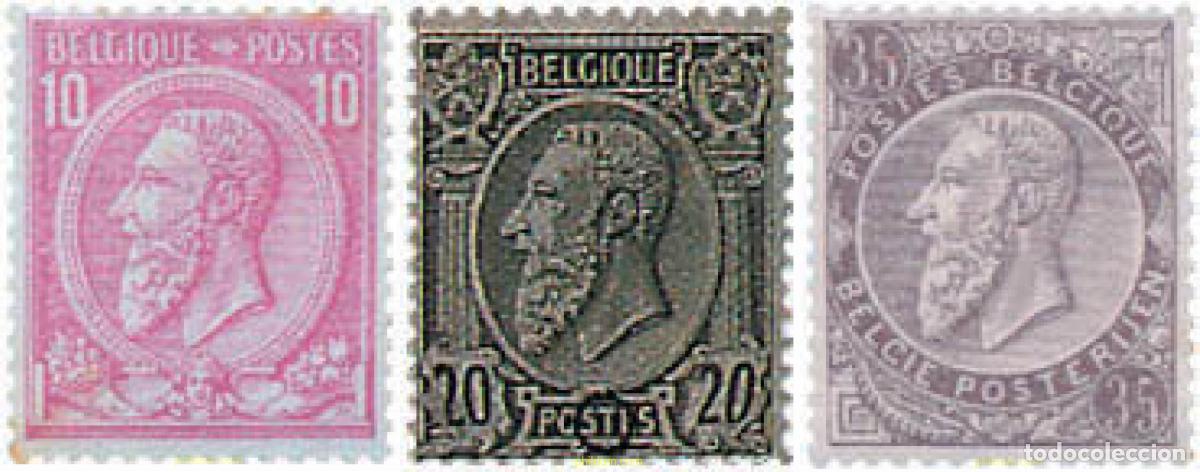 Sellos: 649749 HINGED BELGICA 1884 REY LEOPOLDO II