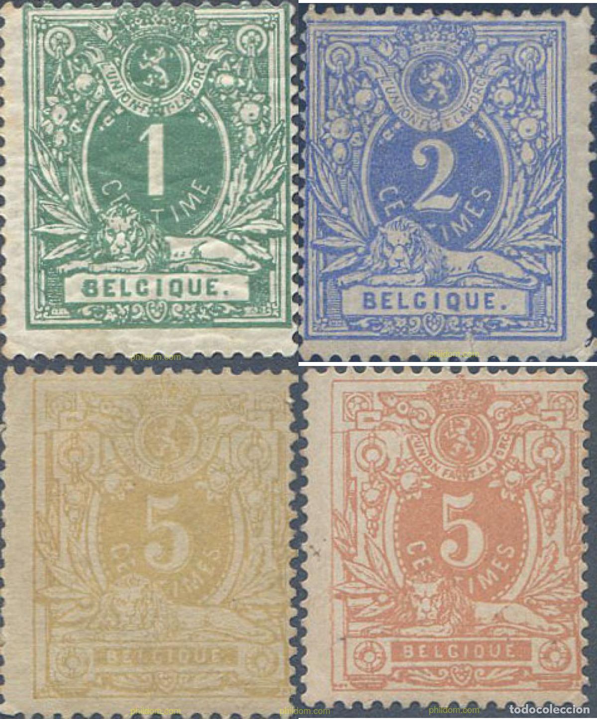 Sellos: 649528 HINGED BELGICA 1869 CIFRAS