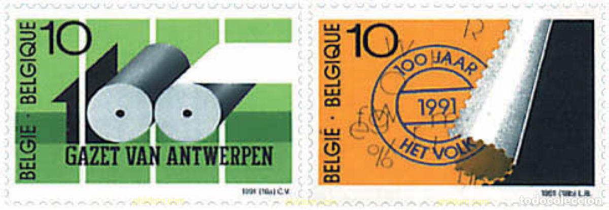 Briefmarken: 86062 MNH BELGICA 1991 CENTENARIOS DE PERIODICOS BELGAS
