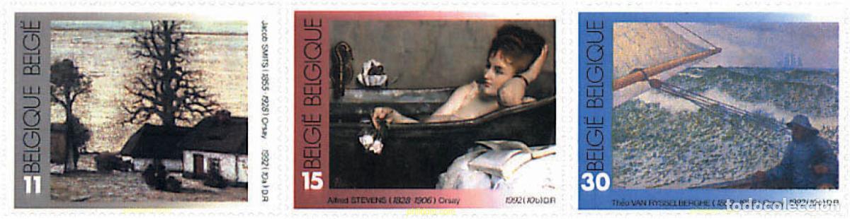 Sellos: 86067 MNH BELGICA 1992 PINTURAS BELGAS EN EL EXTRANJERO