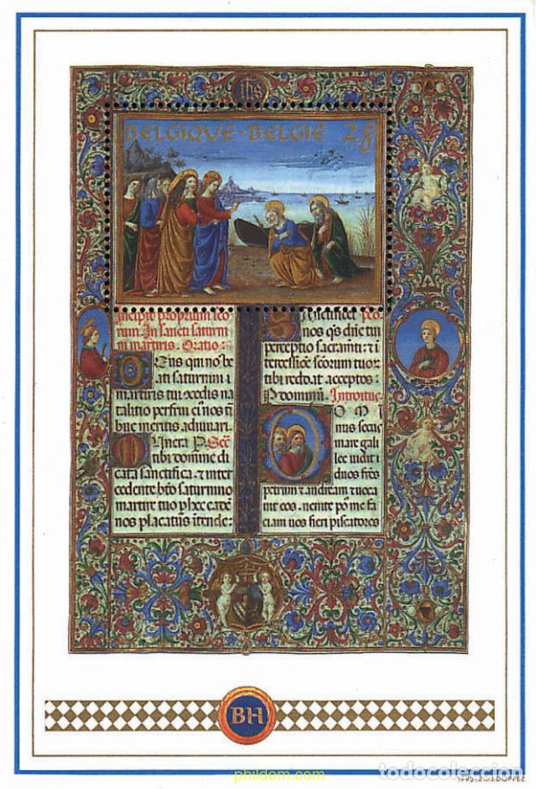 Sellos: 87292 MNH BELGICA 1993 HISTORIA. MISAL DE MATIAS I CORVIN REY DE BOHEMIA Y HUNGRIA