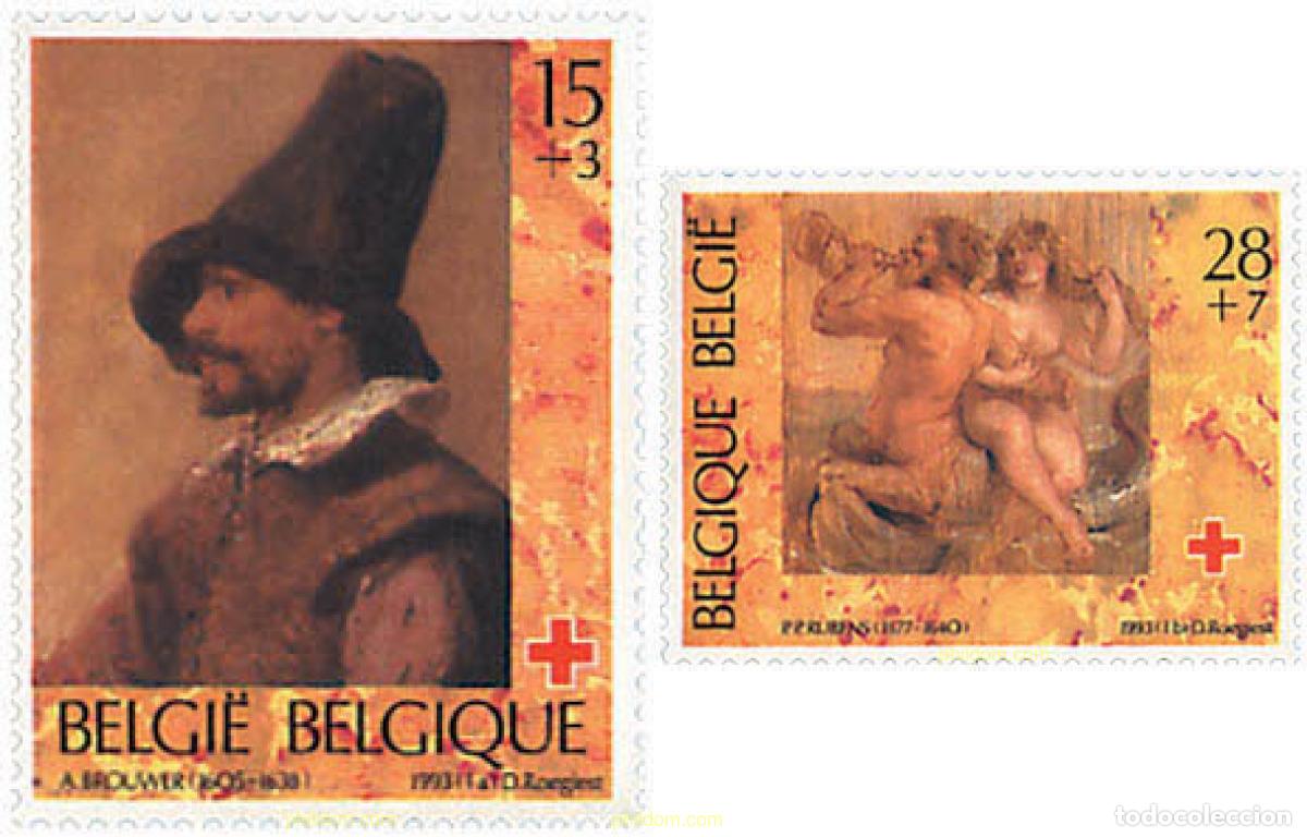 Sellos: 86074 MNH BELGICA 1993 PRO CRUZ ROJA. PINTURAS BELGAS EN EL EXTRANJERO