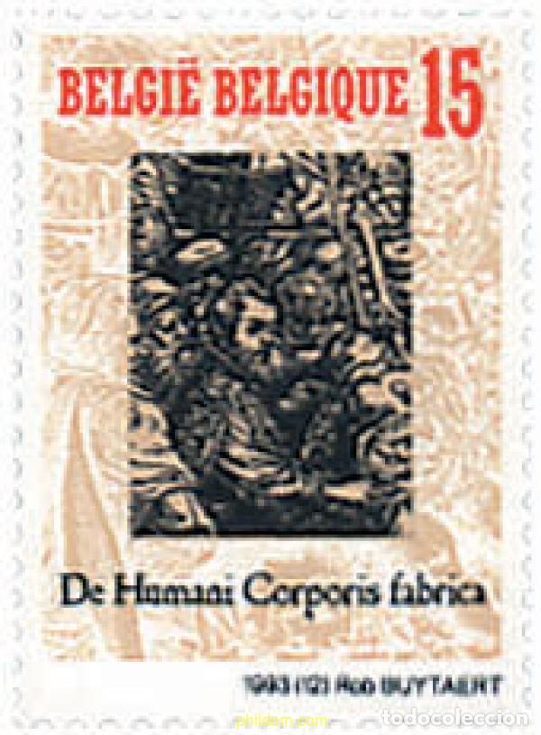 Sellos: 86087 MNH BELGICA 1993 450 ANIVERSARIO LA PUBLICACION DEL TRATADO DE ANATOMIA DE ANDREAS VESALIUS