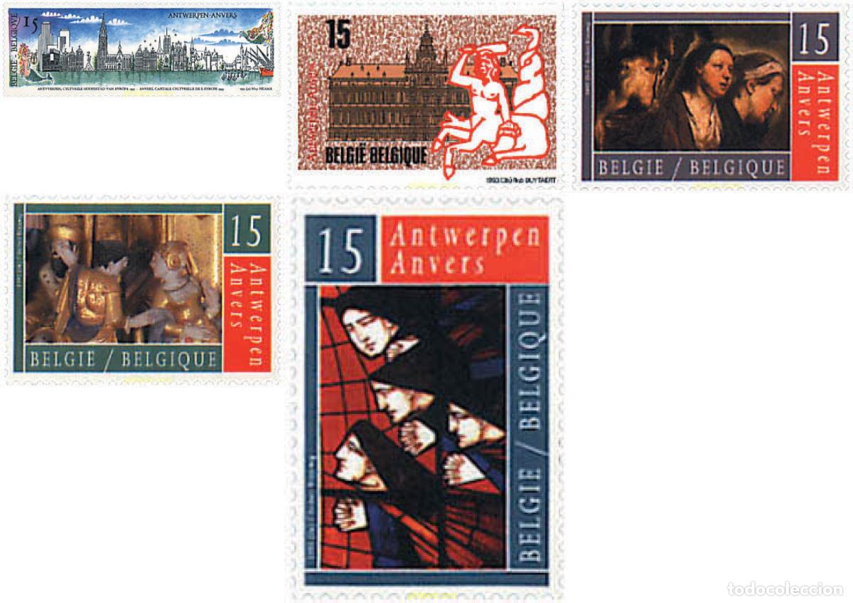 Sellos: 86082 MNH BELGICA 1993 AMBERES 93. CAPITAL CULTURAL EUROPEA