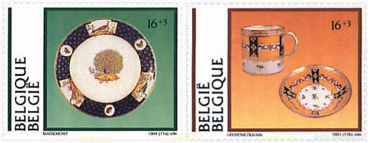 Sellos: 85261 MNH BELGICA 1994 PRO OBRAS CULTURALES. PORCELANA BELGA