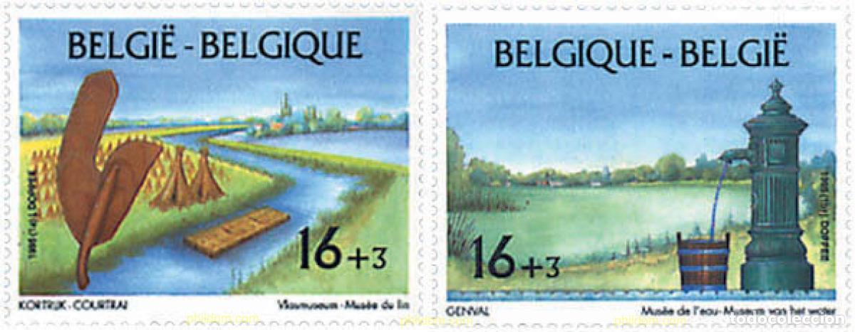 Sellos: 86097 MNH BELGICA 1995 PROMOCION DE LA FILATELIA. MUSEOS BELGAS