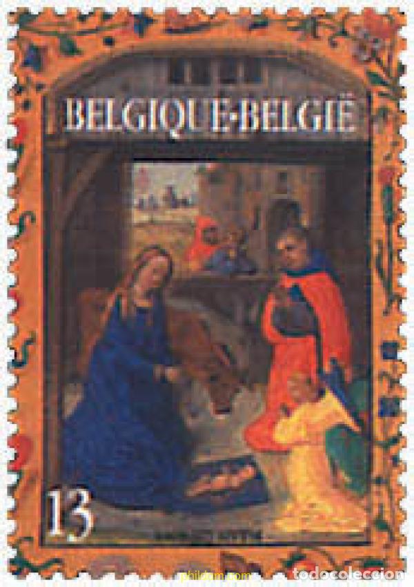 Sellos: 86103 MNH BELGICA 1995 NAVIDAD Y A&Ntilde;O NUEVO