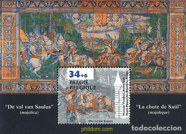 Sellos: 85291 MNH BELGICA 1996 PROMOCION DE LA FILATELIA. MUSEOS BELGAS