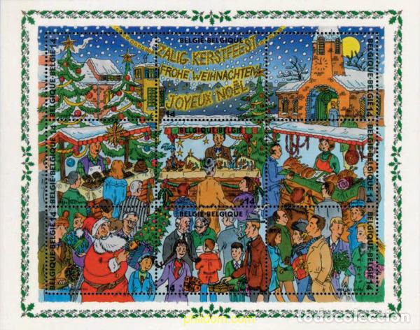 Sellos: 87952 MNH BELGICA 1996 NAVIDAD Y A&Ntilde;O NUEVO